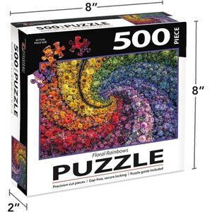 Turner Licensing 500PC Puzzle Flr Rainbow Multi Size Os New In Box